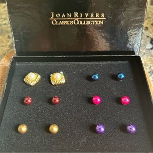 Joan Rivers Classics Collection Interchangeable Earrings Set of 6